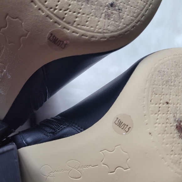 Jessica Simpson Block Heels Studded Boots size 7.5 - Picture 4 of 5